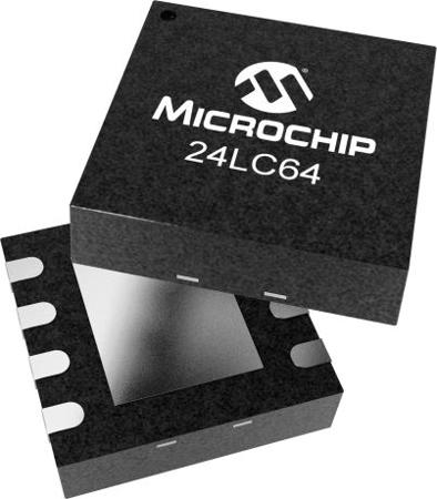 24LC64T-I/MC Microchip ,  64 kB EEPROM,  900 ns 8-Pin DFN Serial-I2C (2 Wire)