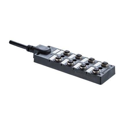 DB12-5A8CAB-DPS7B10 M Series M12 Distribution Box 8 Ports 4A