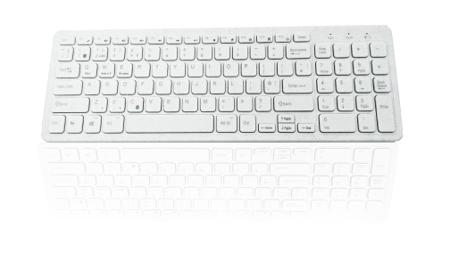 KYB-BIO960-BTWH Ceratech  Wireless Bluetooth Compact Keyboard, QWERTY (UK), White