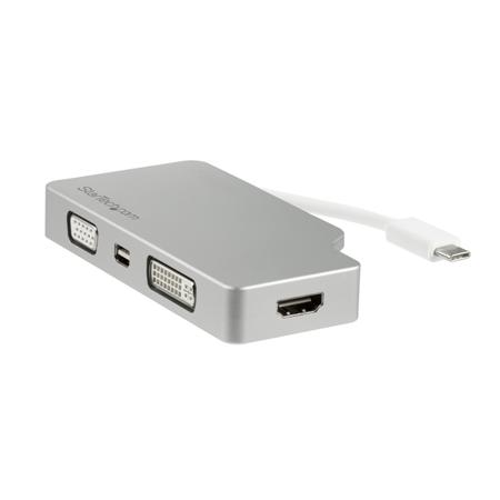 CDPVGDVHDMDP StarTech.com USB C to DVI, HDMI, Mini DisplayPort, VGA Adapter, USB 3.1, 1 Supported Display(s) - 4K @ 30Hz
