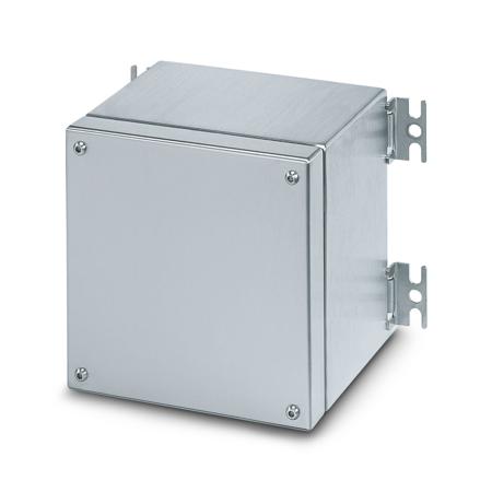 0899019 Phoenix Contact E S6 A Series Silver 316L Stainless Steel Junction Box, ATEX, IECEx, 260 x 260 x 160mm
