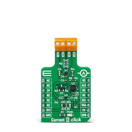 MIKROE-4914 MikroElektronika Current 6 Click Shunt Add On Board for MAX40080 mikroBUS Socket