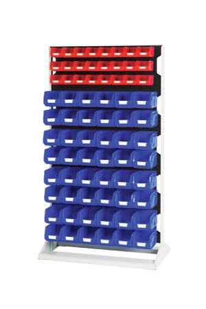 16917326.19V Bott Steel Louvre Panel Storage Unit, 550mm x 1000mm x 1775mm, Anthracite Grey