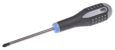 BE-8820 Bahco Pozidriv  Screwdriver, PZ2 Tip, 100 mm Blade, 222 mm Overall