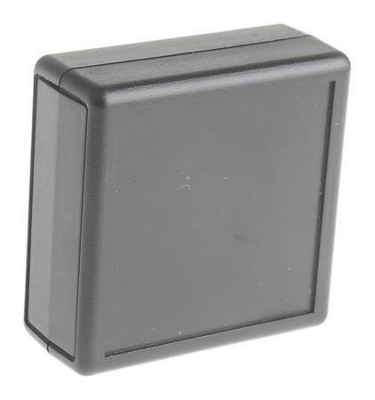 1593KBK Hammond 1593 Black ABS Enclosure, 66 x 66 x 28mm