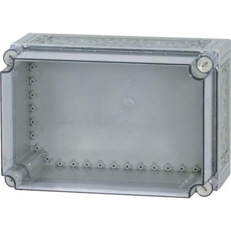 097879-CI43E-200 Eaton xEnergy Safety Series Light Grey Plastic General Purpose Enclosure, IP65, IK10, Flanged, Transparent Lid, 250 x