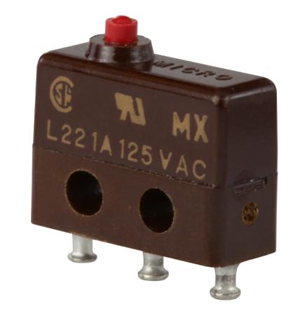 12SX1-T SPDT Pin Plunger Microswitch, 1 A @ 125 V ac