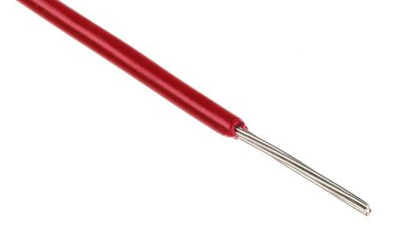 3051 RD001 Alpha Wire Hook-up Wire PVC Series Red 0.35 mm² Hook Up Wire, 22 AWG, 7/0.25 mm, 305m, PVC Insulation,