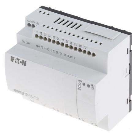 EASY821-DC-TCX Eaton EASY Logic Module, 24 V dc, 12 x Input, 8 x Output Without Display