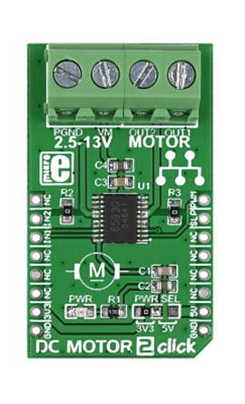 MIKROE-1911 MikroElektronika Click Board DC Motor for TB6593FNG for TB6593FNG
