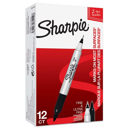 S0811100 Sharpie Extra Fine Tip Black Permanent Marker