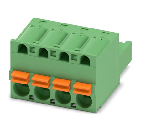 1873074 Phoenix Contact, 5.08mm Pitch, FKC 2.5/ 4-ST-5.08, 4 Way, , Pluggable Terminal Block, Plug, Cable Mount, Plug In,