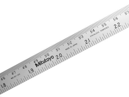 182-309 Mitutoyo 1m Steel Imperial, Metric Ruler