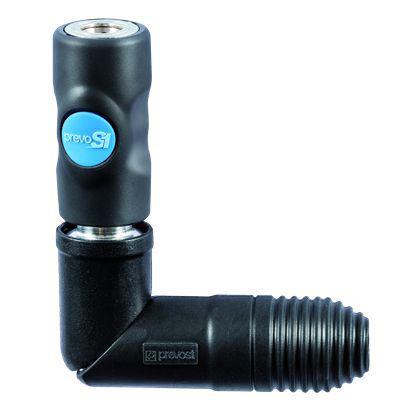 ISI-061101SW PREVOST Composite Body Female Safety Swivel Quick Connect Coupling, G 1/4 Female Female Thread