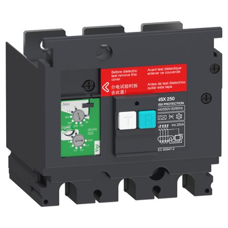 LV429494 Schneider Electric 550V (Volts) Earth Leakage Add-on Protection Module Circuit Trip for use with ComPacT NSX250 Circuit