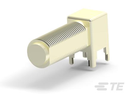 5-1634552-1 TE Connectivity 5-1634 Series, Plug Board Mount F Connector, SMT Termination, Right Angle Body