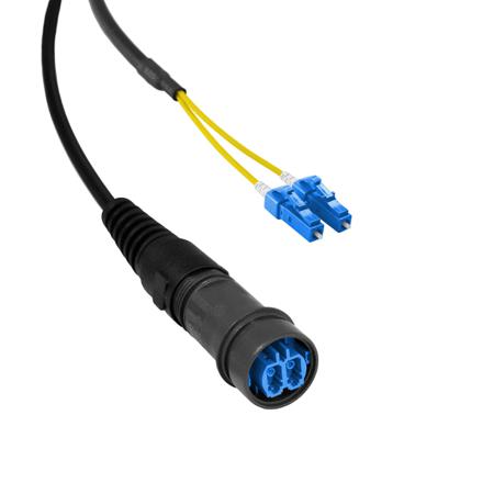PXF6051CAA Bulgin LC to LC Duplex Single Mode OS1 Fibre Optic Cable, 125μm, Yellow, 5m