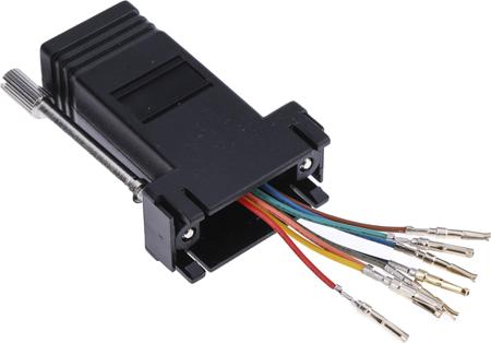 818-700 RS Pro 9 Way D-sub Female, RJ45 Adapter, 1 Port, Unshielded