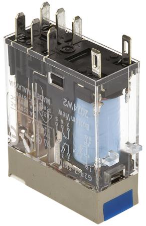 G2R-2-SNI-24VDC--S- Omron Plug In Power Relay, 24V dc Coil, 5A Switching Current, DPDT