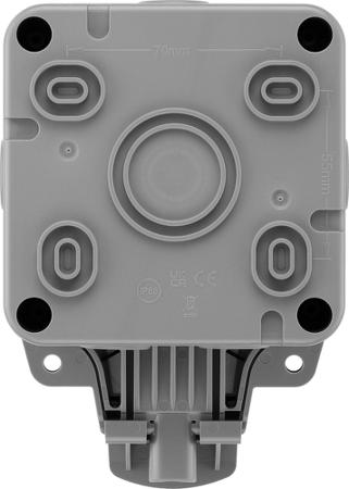 WP23-02 BG Electrical 1 Gang Plug Socket, 13A, Type G - British, Outdoor Use