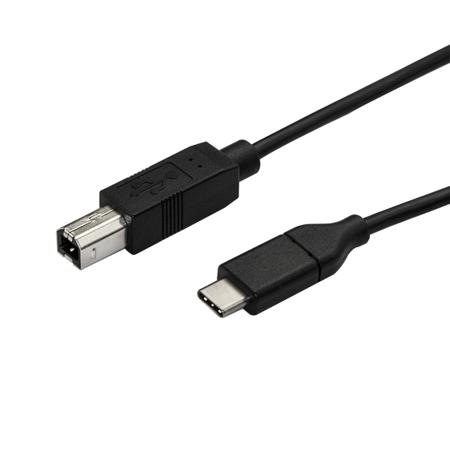 USB2CB3M StarTech.com USB 2.0, Male USB C to Male USB B, 480Mbps, 3m
