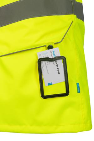 628AA2EU1FY1-3XL 4-In-1 Hi Visibility Rain Jacket With De