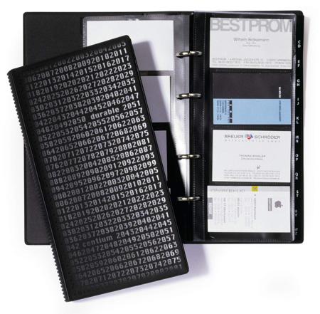 2403-01 Durable Black Business Card Document Wallet