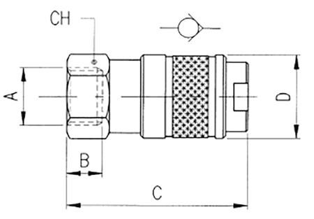 176-1911 BSP FEMALE QUICK COUPLING 3/8