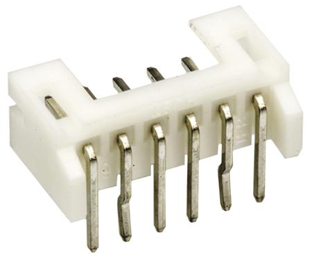 S6B-PH-K-S-LF--SN- JST PH S6B, 2mm Pitch, 6 Way, 1 Row, Right Angle PCB Header, Through Hole