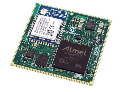 ATSAMA5D27-WLSOM1 Microchip , Microprocessor SAMA5D27 32bit ARM 500MHz 188-Pin SiP