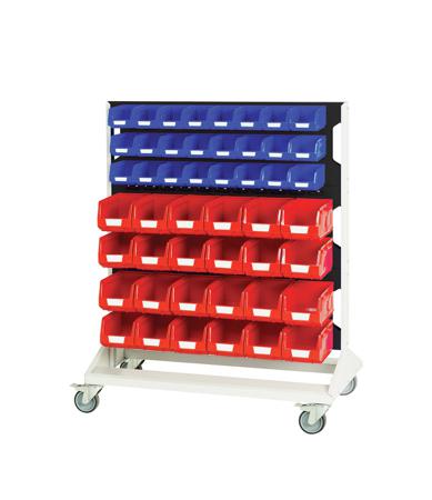 16917226-19V Bott Steel Rack Panel Trolley, 1000 x 550 x 1250mm