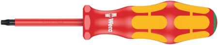 05006174001 Wera Torx Insulated Screwdriver, T20 Tip, 80 mm Blade, VDE/1000V, 178 mm Overall