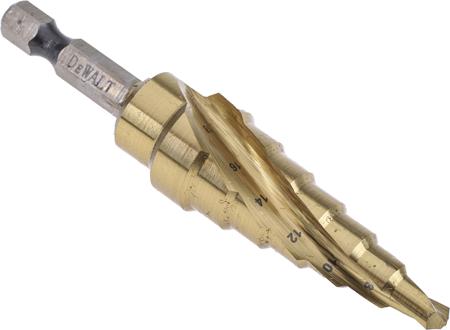 DT5027-QZ DeWALT HSS Step Drill Bit 8mm x 18mm
