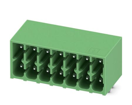 1053814 Phoenix Contact, 3.5mm Pitch, DMC 1.5, 7 Way, Right Angle, Pluggable Terminal Block, Header, Through Hole, Solder