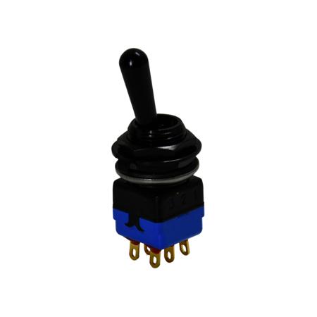 12146AD2GK APEM Toggle Switch, Panel Mount, On-On, DPST, Solder Lug Terminal, 28V dc