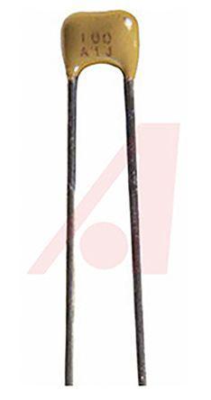 SR151A391JAR AVX 390pF Multilayer Ceramic Capacitor MLCC 100V dc ±5% C0G, NP0 Dielectric SR15 Radial, Max. Temp. +125°C