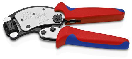 97 53 19 Knipex 97 Hand Ratcheting Crimp Tool for Bootlace Ferrule, 0,14 → 10mm² Wire