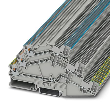 1027886 Phoenix Contact  PTS 1.5/S-PE/L/N/3P Series Grey, 0.14 → 1.5mm², Push In Termination