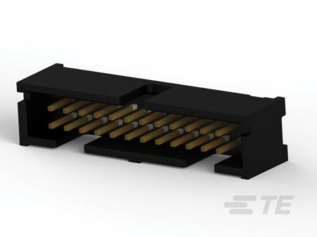 1-5103308-3 TE Connectivity AMP-LATCH, 2.54mm Pitch, 24 Way, 2 Row, Straight PCB Header, Through Hole