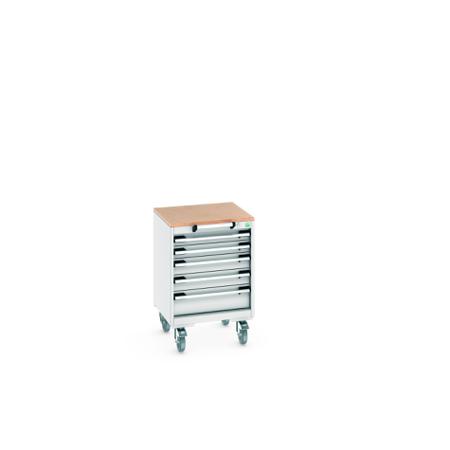 40402135-16V Bott, 5 Drawer Sheet Steel Floor Standing Storage Cabinet, 525 X 525 X 790mm