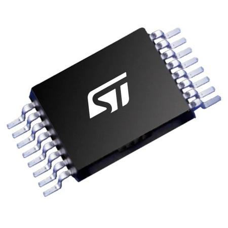 STP16DPP05XTTR STMicroelectronics  LED Driver IC, 0.7 to VDD, -0.3 V to 0.3 VDD 40 mA 24-Pin TSSOP-24