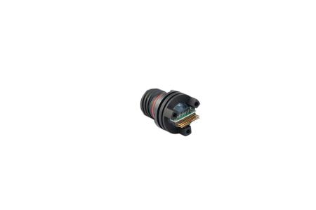 USB3CFTV7NF059 Amphenol Socapex Straight, Panel Mount, Receptacle- Single Port Type Type C USB 3.2 IP68 USB Connector