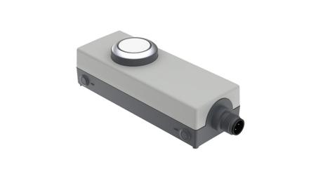 1.22.392.000/2000 RAFI E-BOX M12 Series Illuminated Emergency Stop Push Button, Screw Mount, 1NO, IP65