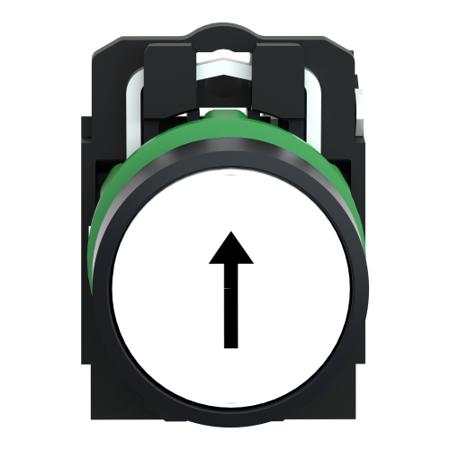 XB5AA3341 Schneider Electric Harmony XB5 White Push Button NO Spring Return