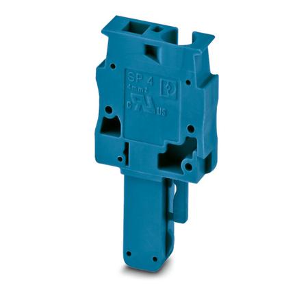 3061033 Phoenix Contact SP Series SP 4/1 BU Terminal Plug, 1-Way, 32A, 28 - 10 Wire, Spring Cage Termination