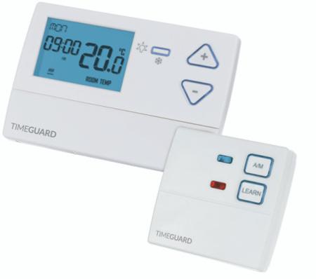 TRT037N Timeguard Wireless 7 Day Programmable Room Thermostat Programable Thermostats, 3A, 230 V ac, 0 → 40 °C