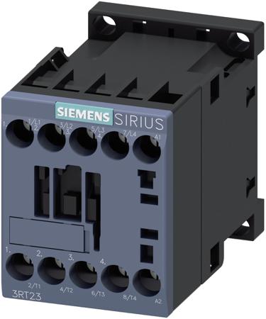 3RT2317-1AB00 Siemens 3RT2 Contactor, 24 V Coil, 4-Pole, 22 A, 5.5 kW 24 V, 4 NO, 400V