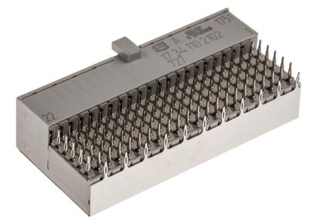 17341102102 HARTING, Har-Bus HM 2mm Pitch Backplane Connector, Female, Right Angle, 7 Row, 110 Way