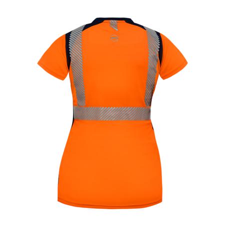 TSHIRBAHC01OM2L T2S Bahia Orange Women Hi Vis T-Shirt, XXL
