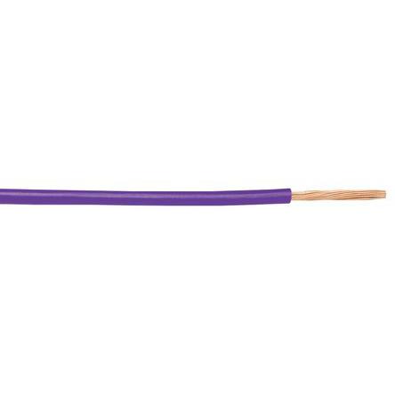 1858/19 VI005 Alpha Wire Hook-up Wire PVC Series Purple 1.3 mm² Hook Up Wire, 16 AWG, 19/0.29 mm, 30m, PVC Insulation,